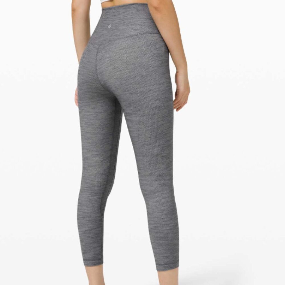 Lululemon Align Crop *21" Mini Heathered Herringbone Heathered